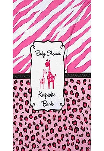 Amscan Sweet Safari Girl Baby Shower Party Keepsake Book, 6 x 8-1/4