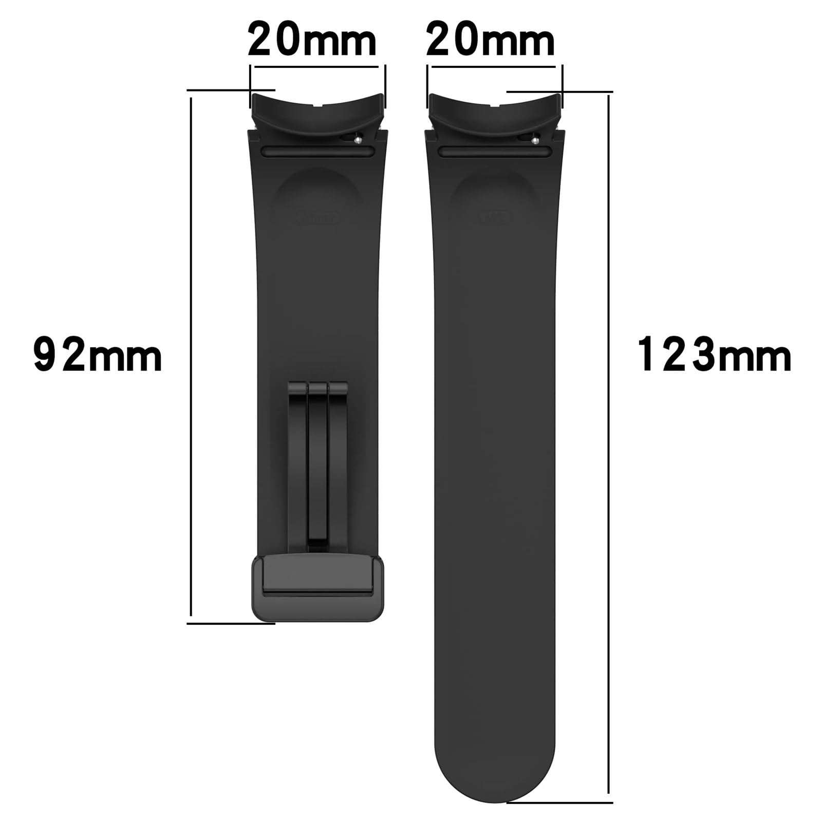 JDIME Cinturino magnetico in silicone per samsung orologio 4/5/6 40 44mm 5pro 45mm banda per orologio galaxy 4/6 classico 42 43mm 46 47mm