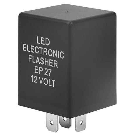 EP27 5-Pin LED Flasher Flash Relay LED Turn Indicator Flasher Relay 12V for Turn Light Hyper Flash Fix