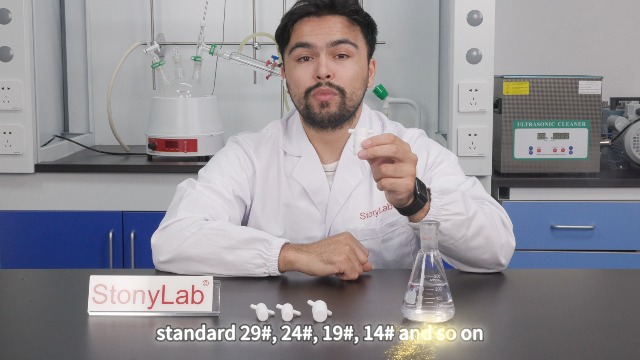 Stonylab PTFE-Stopfen Mit Griff – 3er-Pack, Grö? Produktbild-Vorschau 2