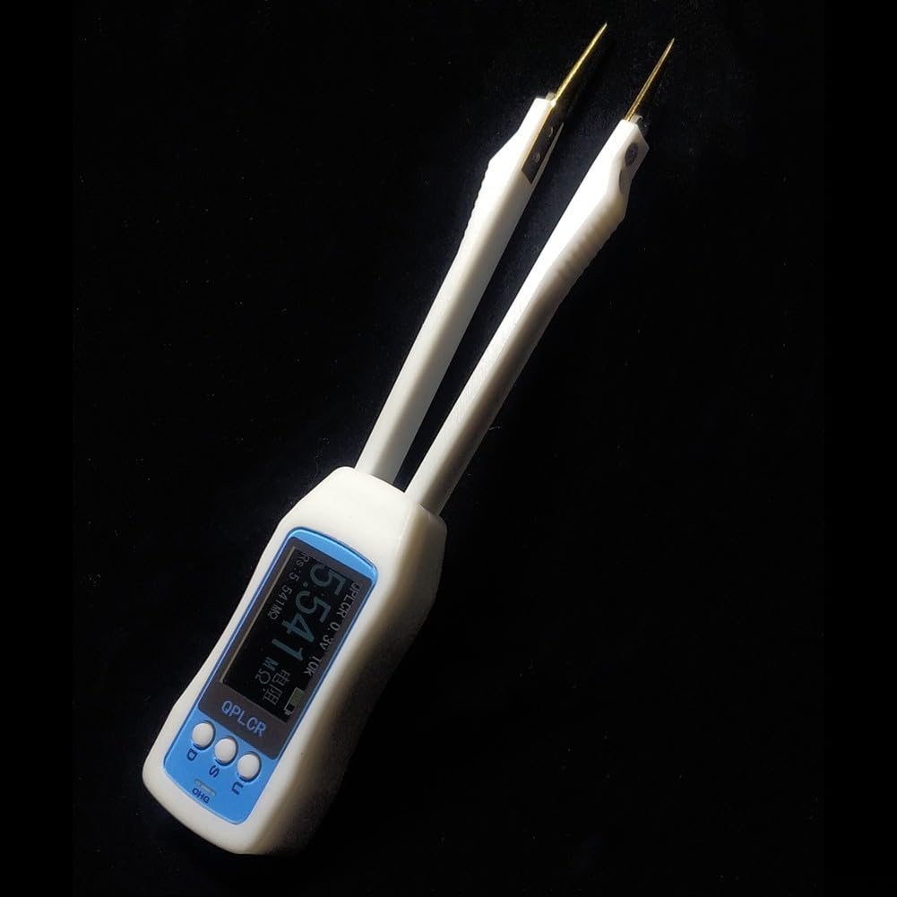 Pinzette per tester a ponte, 100 Hz/1 KHz/10 kHz, per componenti SMD, struttura in plastica e metallo, misura precisa di piccoli componenti, per professionisti dell'elettronica e uso in laboratorio