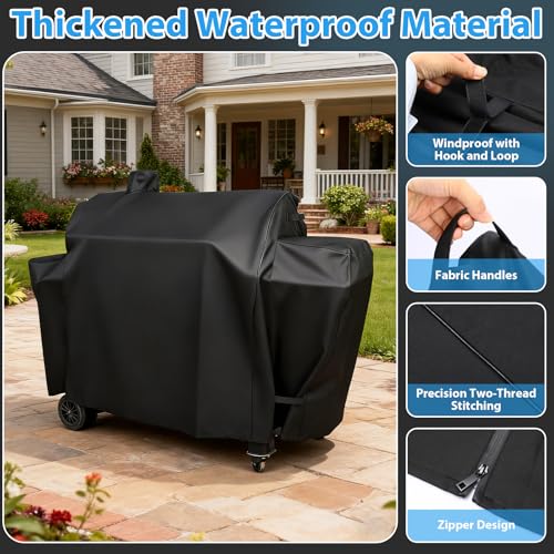 Image of Utheer Grill Cover for Pit Boss PB1230 Combo Grill, 600D Waterproof