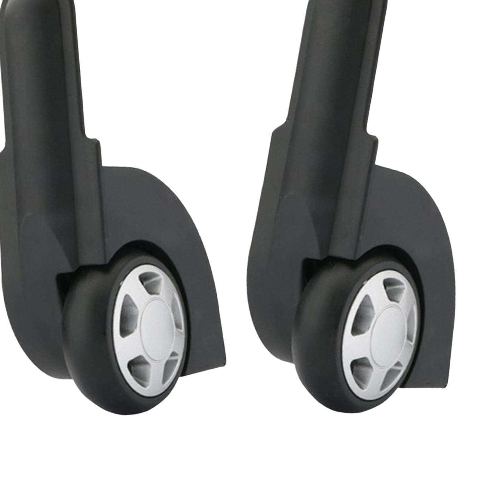 Recambio Ruedas Maletas, Paquete de 2 Ruedas giratorias de Repuesto for Maletas, Multicolor(Black)