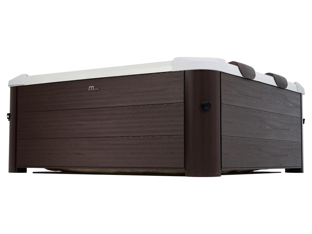 Mspa - Spa brun semi-rigide 6 places avec accessoires - 120 jets - L160 x L160 x H65 cm - MAKEMO de MSPA