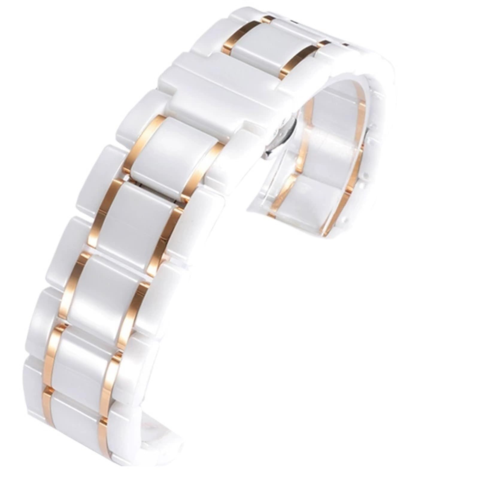 cinturino dell'orologio Cinturino in ceramica nera alla moda da 20 mm 22 Accessori polso classici durevoli e confortevoli lavoro