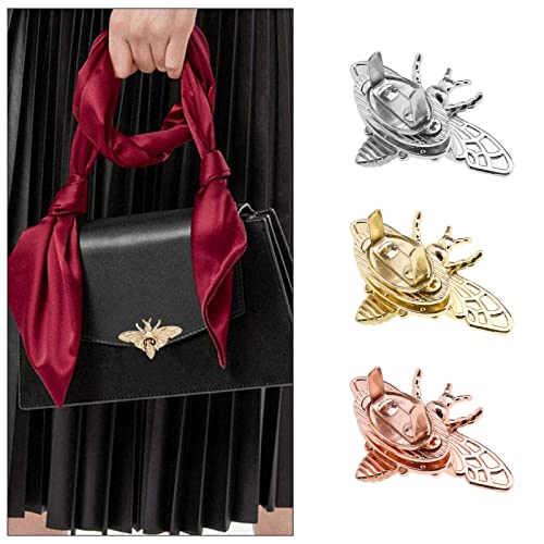 VGOL 6PCS Purse Lock Bee Shape Locks Bag Hardware Twist Turn Locks for DIY Leather Crafts Handbag Clasp Decoration Hardware Accessories - Image 3