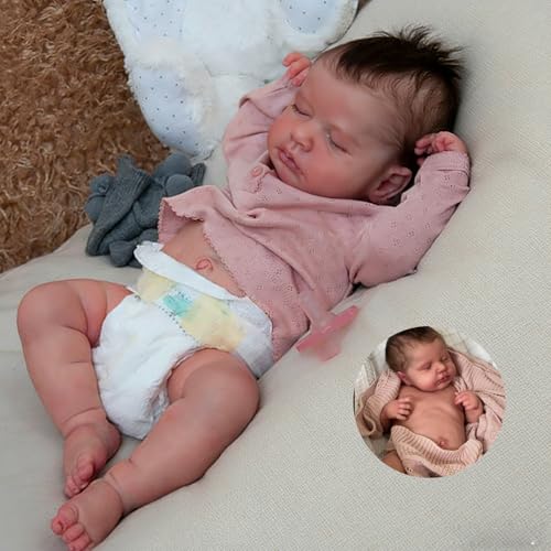 Anano Reborn Baby Dolls Full Body-20 In Realistic Baby Doll Newborn Girl Real Life Babys Doll That Look Real Girl Full Body Reborn Babys Dolls Washable