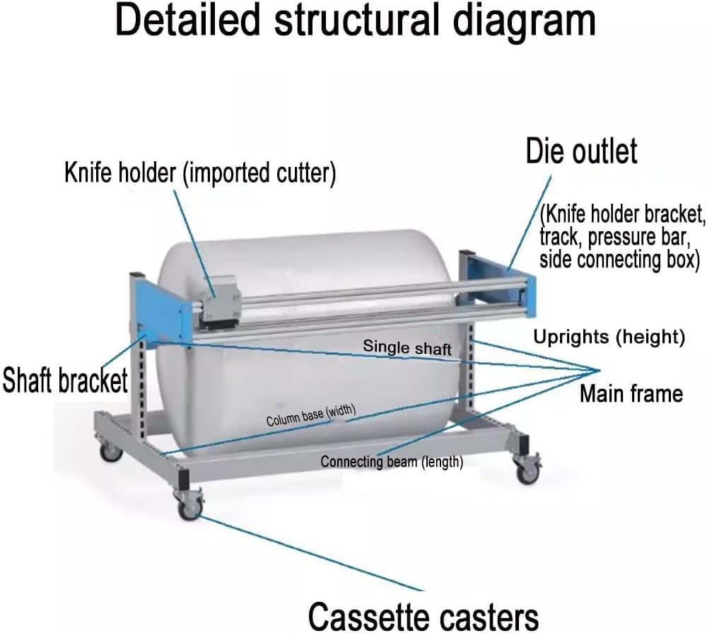 Cortador de burbujas ajustable, herramienta manual independiente para un manejo eficiente del material de embalaje