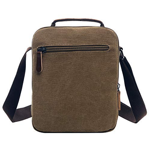 Amj AMJ-009M-COFFEE Canvas Messenger Bag thumb #1