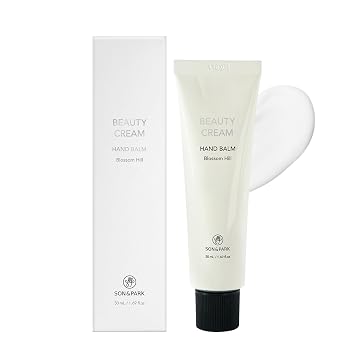 SON&PARK Beauty Water Vegan Hand Balm Cream, Instant Relief Moisturizing Hand Lotion, Shea Butter, Fragrance Hand Balm, On-the-Go Hydration & Protection 50mL, 1.69fl.oz 1.69fl.oz, Blossom Hill