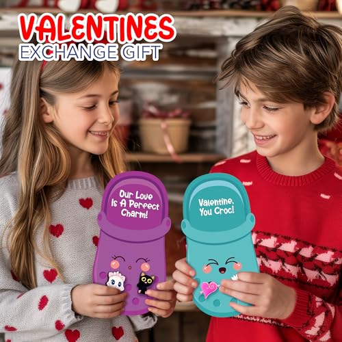 Échange de classe de Saint-Valentin simplifié avec 96 breloques enfants - 2