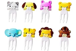 TOYANDONA Funny Animal Food Picks for Kids