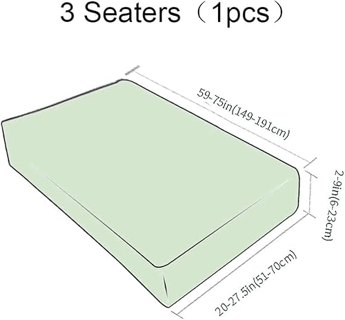 Miniatura 10 de Fundas de cojín elásticas de tela jacquard para sofá, fundas de asiento para silla, sofá biplaza individual, 1 asiento, fundas de sofá, gris viejo,