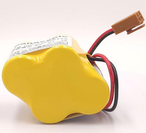 Miniatura 4 de BR-23AGCT4A 6V 4400mAh Batería PLC de repuesto para controles FANUC, computadora PLC Ge Fanuc serie 18T, A98L-0031-0025, ALIT0138, LIT0138 (conector