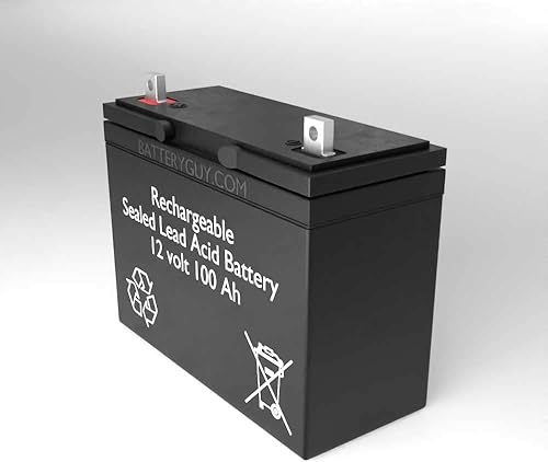 Batería SLA de repuesto de la serie Kayak de empuje de 36 libras, 12 V, 100 Ah, equivalente a la marca BatteryGuy (recargable), cantidad de 1