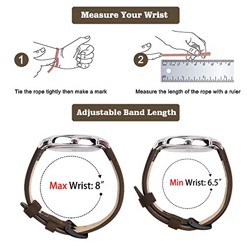 Image of Ritche Christmas Gift Quick Release Leather Watch Bands Genuine Watch Straps for Men Women Top Grain Leather Watch Strap, White Elephant Gifts, Stocking Stuffers for Men, Father's Day gifts