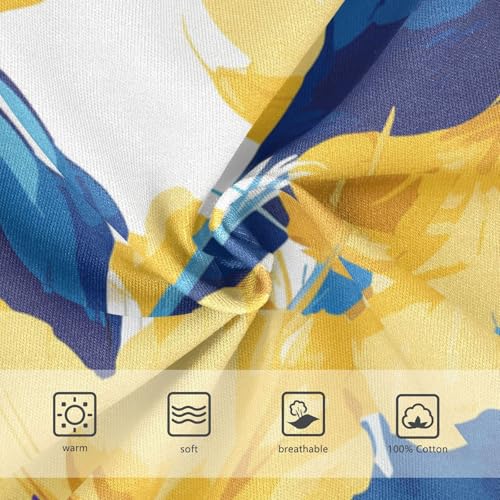 KLL Sketched Flower Print Bright Colors Baby Boys Soft Training Underwear Breathable Children Undies3