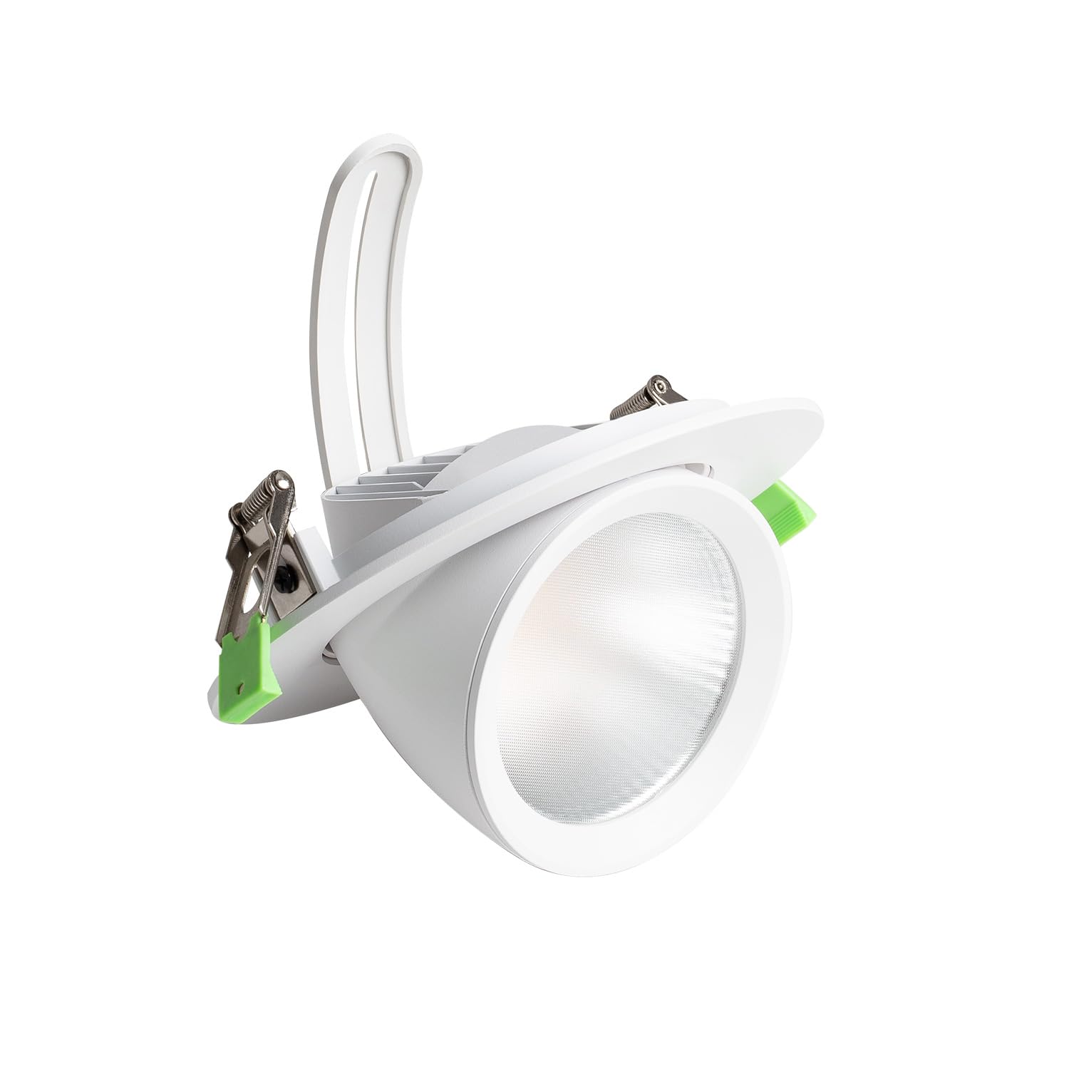 Downlight LED 38W Rond Directionnel Chip 120 lm/W Coupe Ø 160 mm No Flick