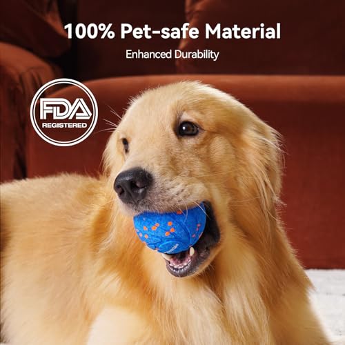 New-MaterialCheerble-Smart-Interactive-Dog-Toy-Wicked-Ball-AIR-Automatic-Moving-Bouncing-and-Rotating-Ball-E-TPU-Material-IPX7-Waterproof-Rating-Active-Rolling-Ball-for-Medium-and-Large-Dogs