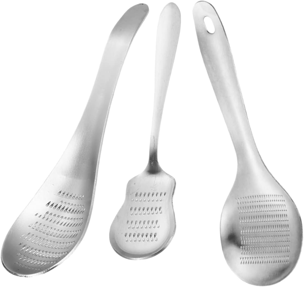 DECHOUS 3pcs Stainless Steel Ginger Grinder Hand Blenders Stainless Steel Garlic Press Cheese Graters Ginger Press Reusable Food Grater Onion Grater Carrot Household Products