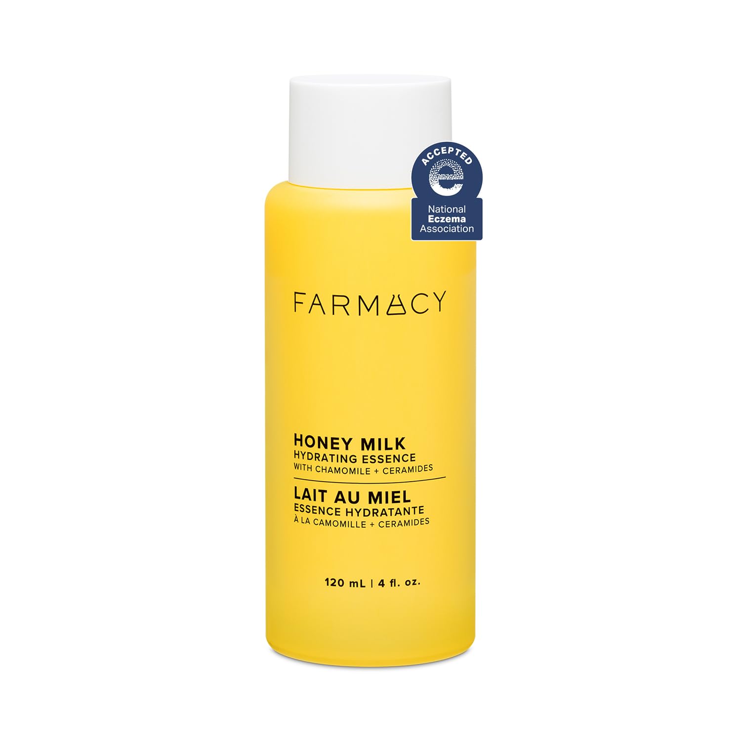 Farmacy Hydrating Essence - Hydrating Honey Milk Toner + Facial Essence to Soothe, Moisturize and Strengthen Skin Barrier - Preps Complexion for Skincare Products or Makeup Application (120ml)
