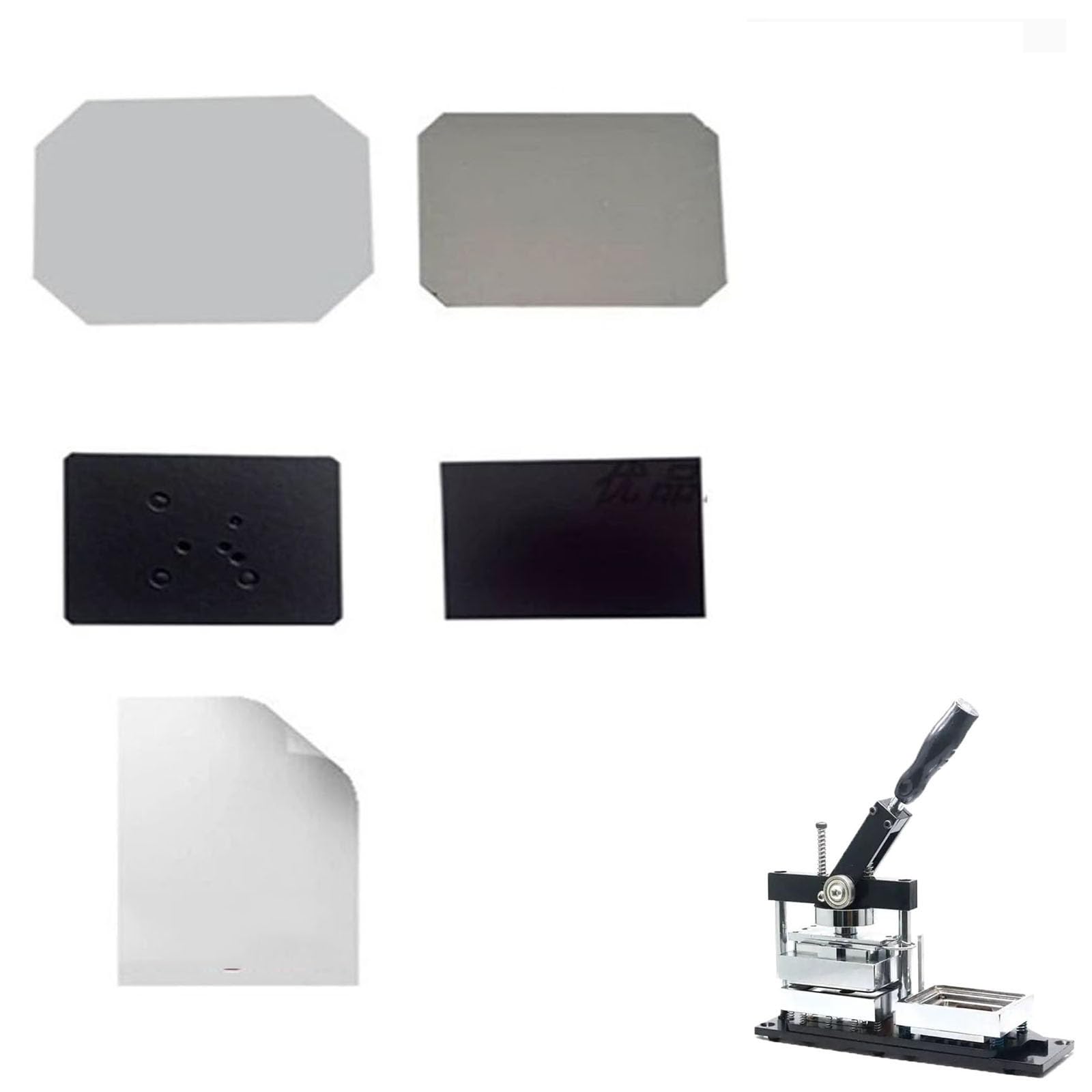 3 x 2inch /3.5 * 2.5inch (80 * 53/96 * 65mm) Rectangular Fridge Magnet Maker Supplies for Refrigerator Sticker Making Machine 100/500/1000 Set Button