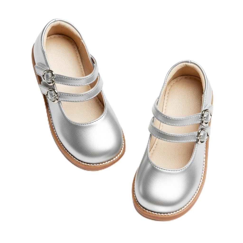 GINFIVE Toddler Girls Mary Jane School Oxford Dress Flat Shoes for Wedding