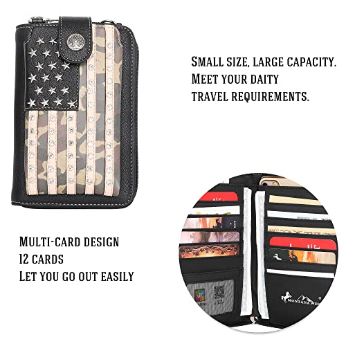 Montana West Women's Patriotic Studded Tote Satchel Handbags Concealed Carry Purse Crossbody Bags Green Mbb-Us04-183Gn #TOP3