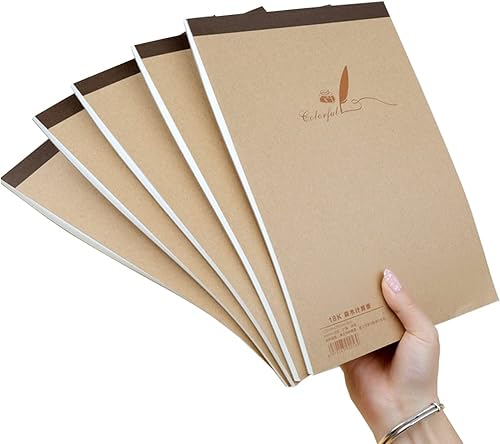 LIWUTE Bloc de notas de 7 x 10 pulgadas, 60 hojaslibro (2.76 onzasm) para pintura artística, bocetos, dibujo, papel de escritura para niños,