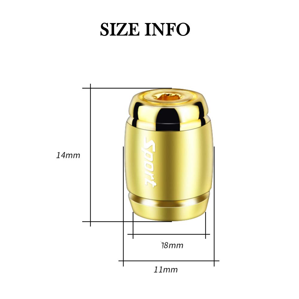 Lot De 4 Bouchons De Valve De Pneu Universels En Plastique Noir Pour