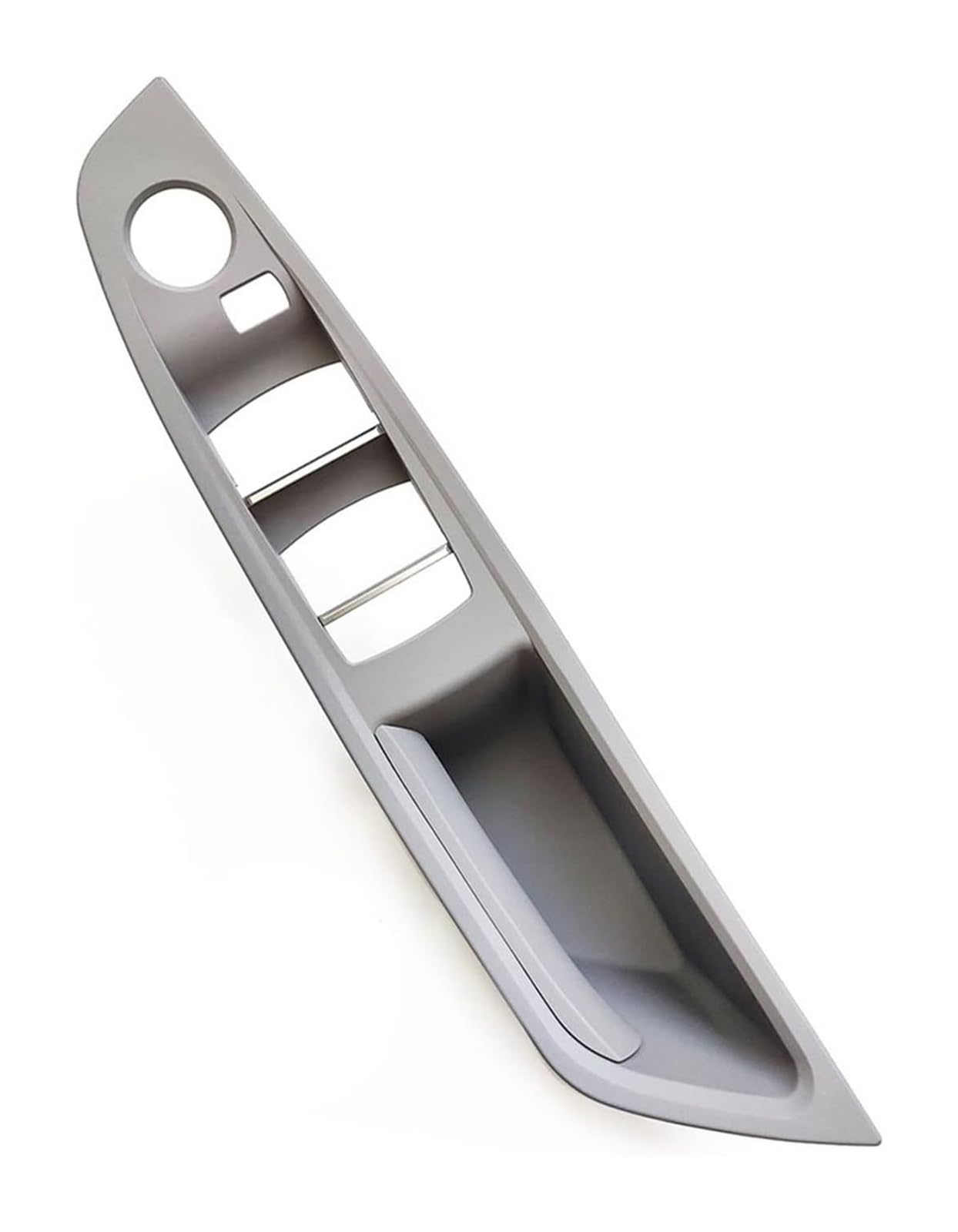 TYTYASS Inner Door Handle LHD RHD Car Interior Door Pull Handle Armrest Panel Trim for BMW 5 Series F10 F11 F18 520 523 525 528 530 2010 2011-2017(Grey,RHD)