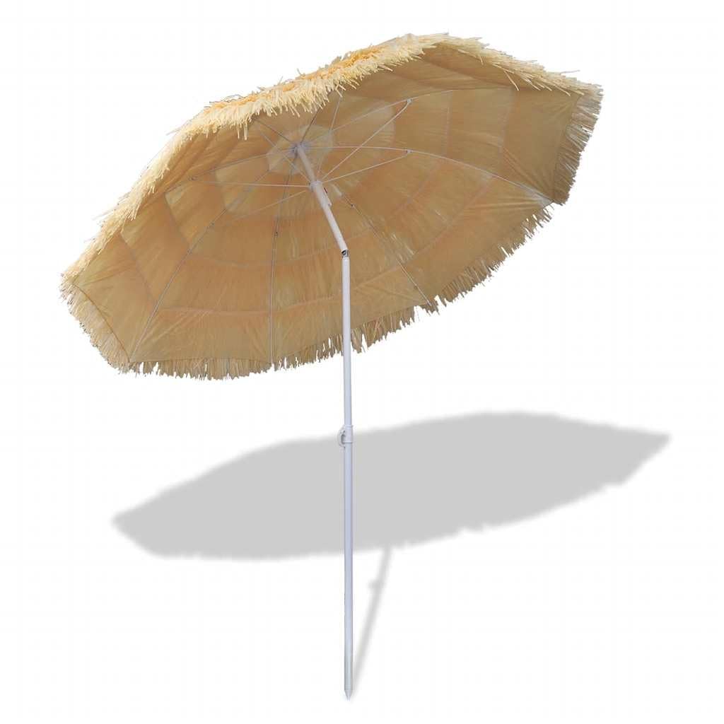 Parasol przeciwsłoneczny w stylu hawajskim, wychylny, średnica 1,8 m, odporny na działanie promieni UV, odporny na warunki atmosferyczne, wiatroszczelny, składany, składany, parasol ogrodowy