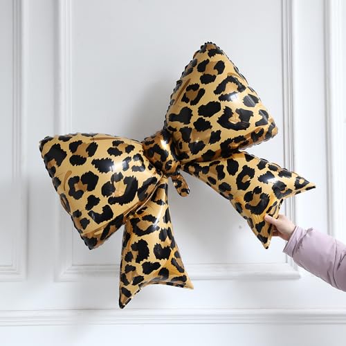 Image of 70Pcs Cheetah Print Birthday Decorations, Pink Brown Gold Leopard Balloons