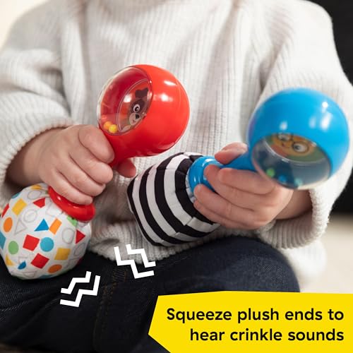 Image of Baby Einstein Shake & Groove Toy Maracas Instrument Toy, for Ages 3+ Months and Up (Pack of 6)