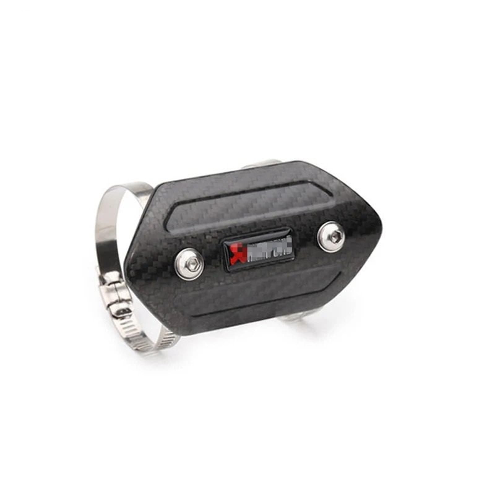 Scudo Termico Copertura protettiva anti-scottatura in fibra di carbonio per scarico moto universale,protezione anti-scottatura per scarico