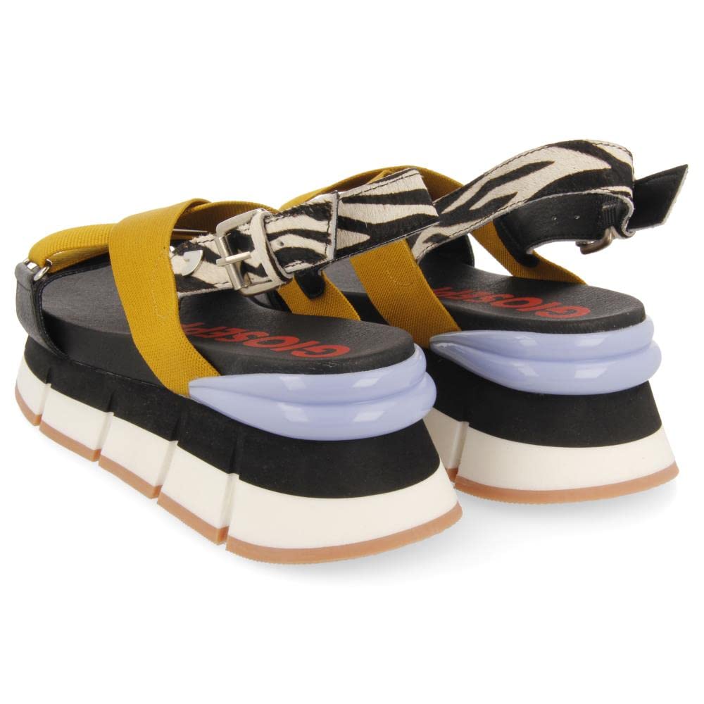GIOSEPPO Sandalias con Print DE Cebra Y Plataforma para Mujer Leesburg