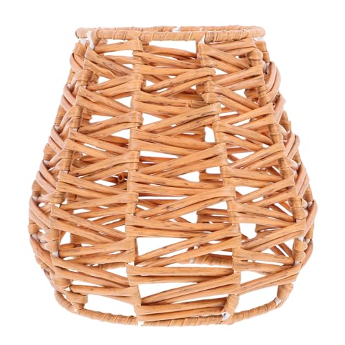 MOTHNUR Rustikaler Rattan Lampenschirm Deckenleuchte für Esszimmer...