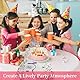 Geburtstag Tisch Läufer, Bunte Punkt Geburtstag Tischdecke mit 4 Tischtuch Klammern, Geburtstag Tischwäsche für Party, Dekoration, Essen (33 x 183 cm)
