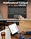 ESR iPad Air 13 (M3/M2, 2025/2024) Hülle mit Tastatur, Tastaturhülle mit Einzustellendem Magnetständer, Hoch-/Erhöhter Modus, Abnehmbare Schutzhülle, Rebound 360 Serie, Schwarz