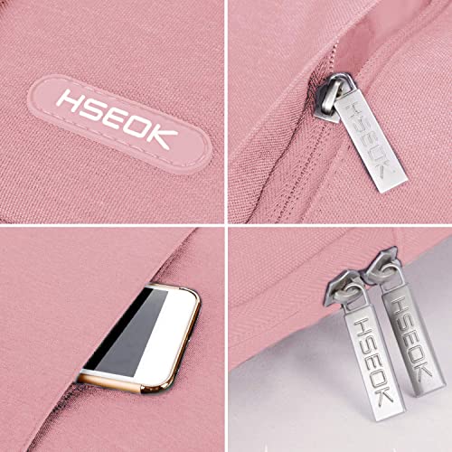 Hseok Laptop Case 13.3 Inch Sleeve Recycled Water Resistant Cover For Macbook Pro 14" M1 Pro/M1 Max A2442 And All Model 13.3" Macbook Air/Pro, Most Popular 13"-14" Notebooks,Pink #TOP5