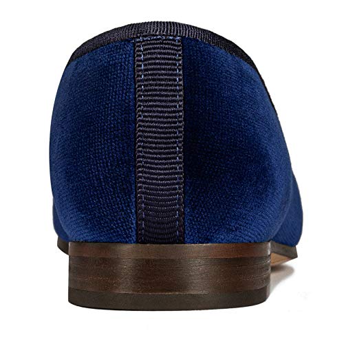 Image of Journey West Women's Velvet Loafer Flat with Embroidery Velvet Slippers