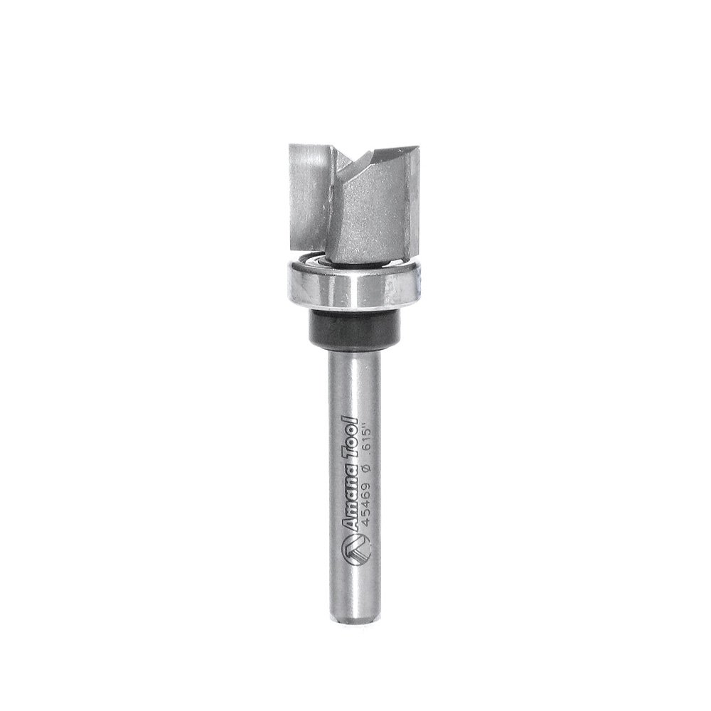 Amana Tool - 45469 Carbide Tipped Straight Plunge .615 Dia x 1/2 x 1/4" Shank with Upp