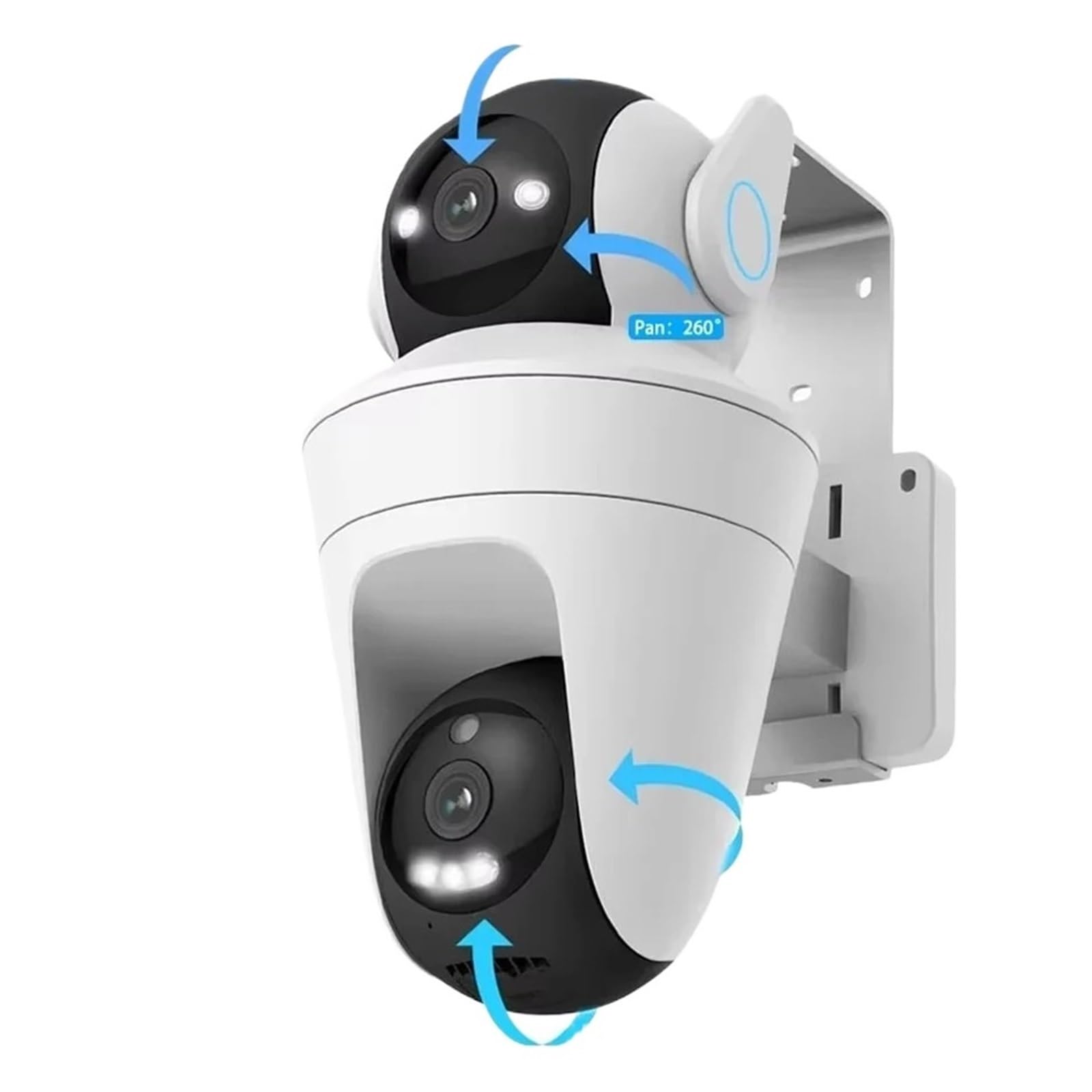 JVDDI 5K 10MP Wifi IP Cameras 10X Zoom Dual Lens Outdoor PTZ Security Camera Auto Tracking Smart Home CCTV Cam 360° Video Surveillance(10MP Wifi 32G Card)