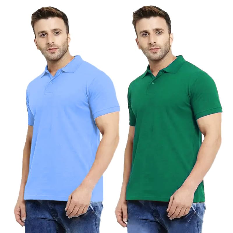 Men's T-Shirt Combo Pack | Half Sleeve | Cotton Blend | No Pocket | Classic Fit | Soft & Breathable Fabric | Casual & Formal Wear | Available in Sizes S-6XL-image-7