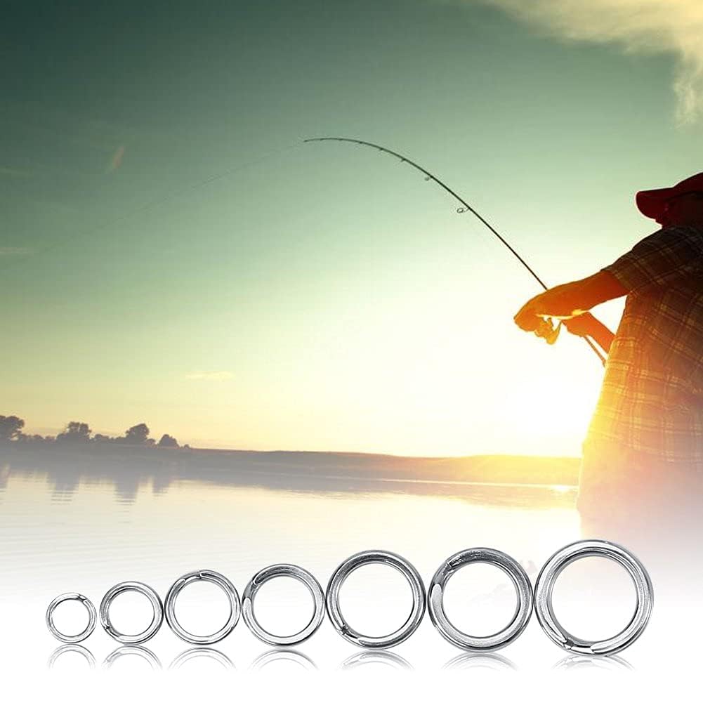 Yauhar 203 Pezzi Anelli Spezzati In Acciaio Inox Per Pesca Con Pinza E Cordino A Spirale – Kit Multifunzione