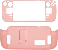 Vista 12 de Funda con función atril para Steam Deck, funda protectora completa para cubierta de vapor, funda protectora a prueba de huellas dactilares con Negro