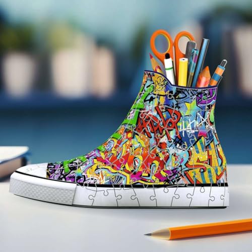 Ravensburger Puzzle 3D Sneaker Graffiti Pot à Crayons A partir de 108 pièces numérotées à Assembler sans Colle Accessoires Inclus 12535 - vue 8