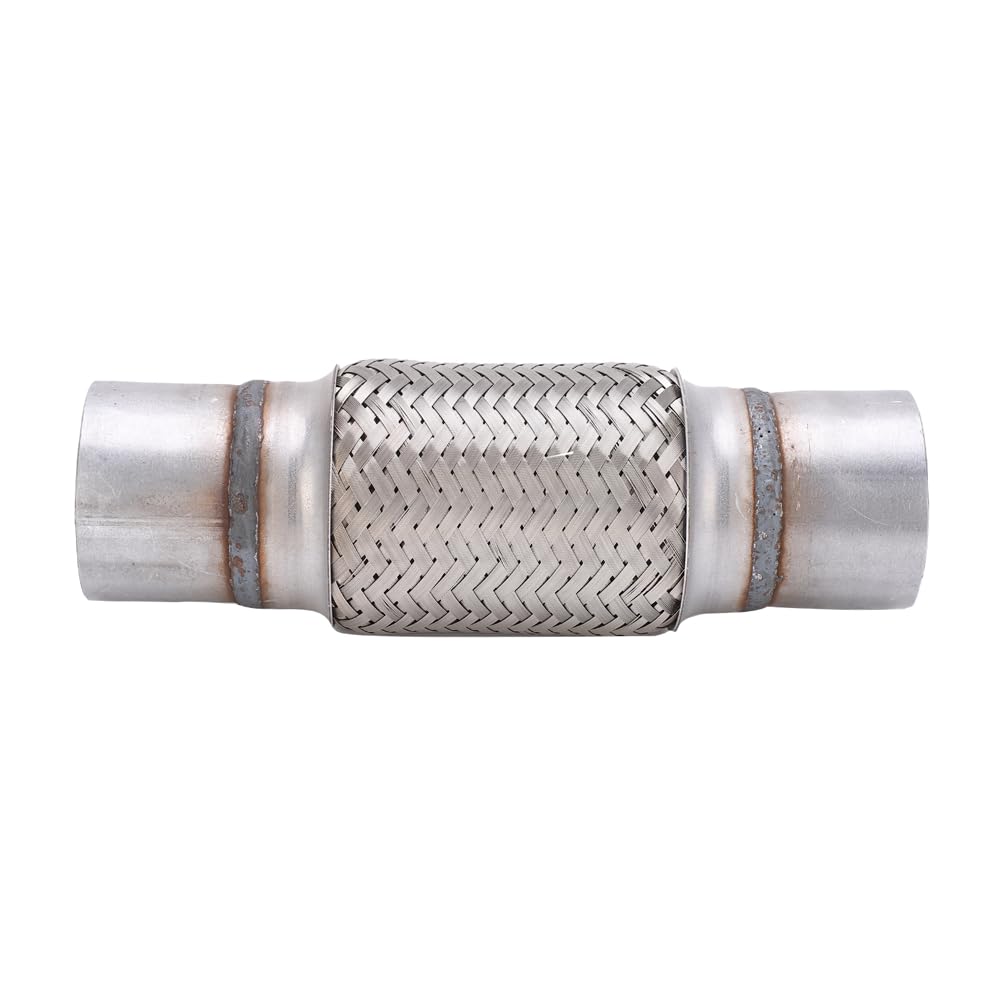 Tubo di scarico flessibile, 63 x 250 mm, in acciaio inox, flessibile, tubo di scarico flessibile, tubo di riparazione intrecciato, tubo di scarico, tubo corrugato, tubo per pantaloni per riparazioni