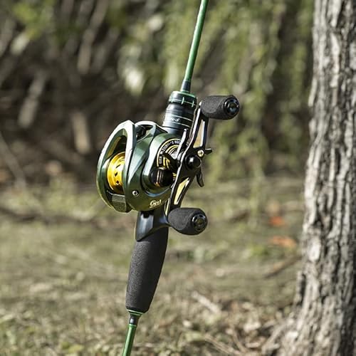 VISPREA リール ベイトリール ベイトフィネスリール 釣りリール 軽量 最大ドラグ8KG 浅溝スプール アルミ合金製スプール 海 渓流 釣り両用 強力マグネットブレーキ 遠投 YU236 (right(右巻き)) 3枚目