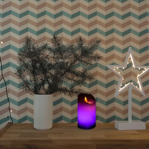 Velas LED electrónicas sin llama seguras para niños y mascotas con mando a distancia 2 uds 5